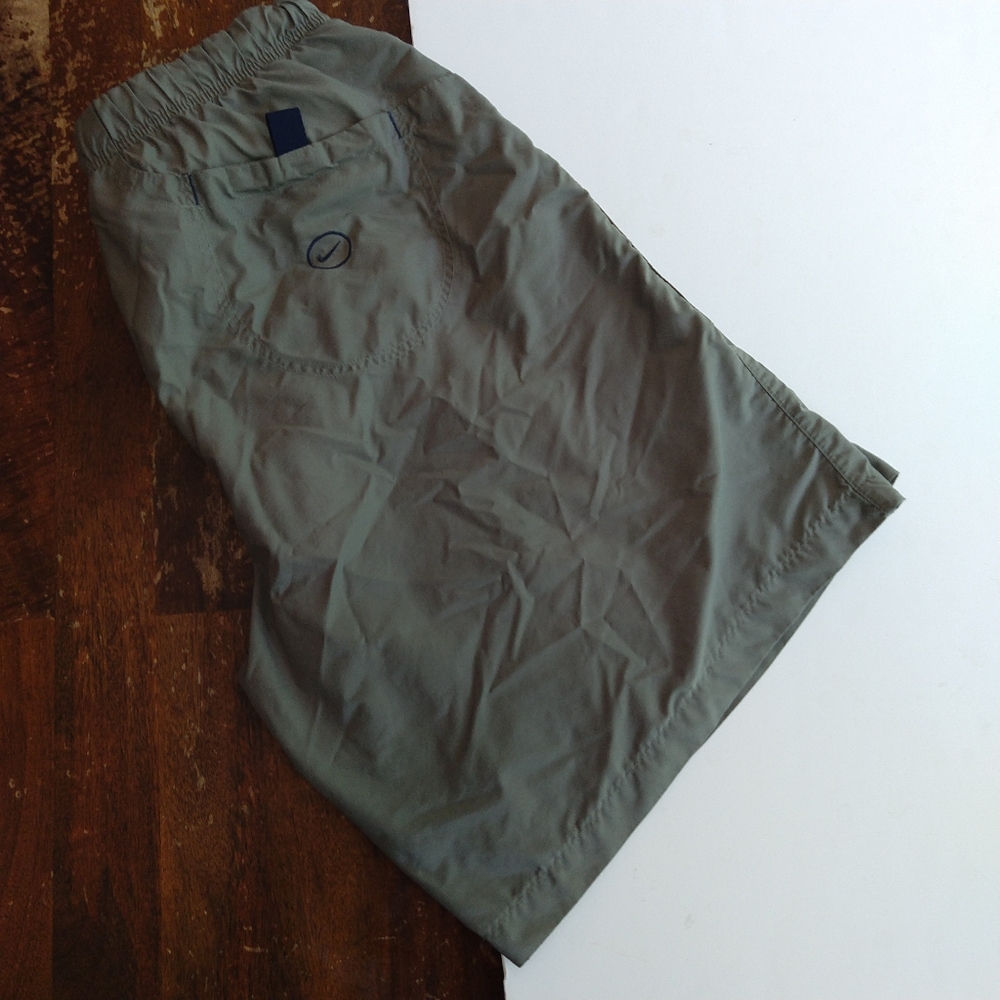 Nike Olive Green Swim Trunks, Size Large